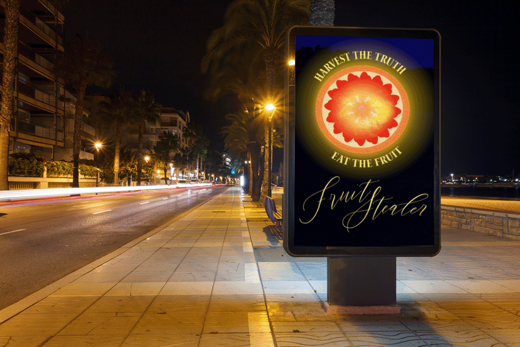 Fruit Stealer, "Harvest the Truth, Eat the Truth" Poster