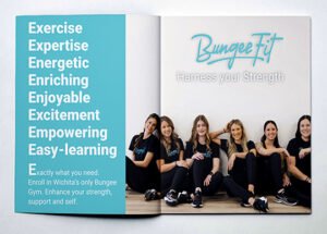 Bungee Fit E Adjectives Magazine Mockup