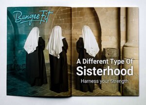 Bungee Fit Sisterhood Themed Magazine Mockup