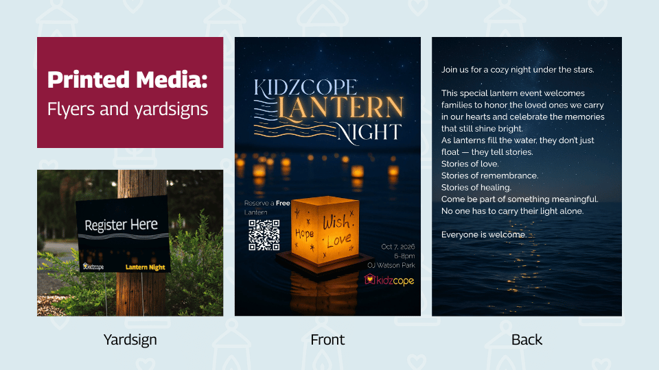 Kidzcope Water Lantern Night printed materials