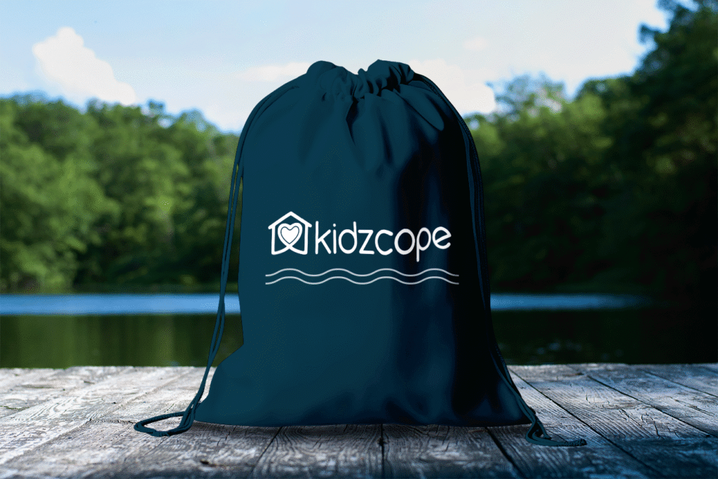Kidzcope's Water Lantern Night drawstring navy.