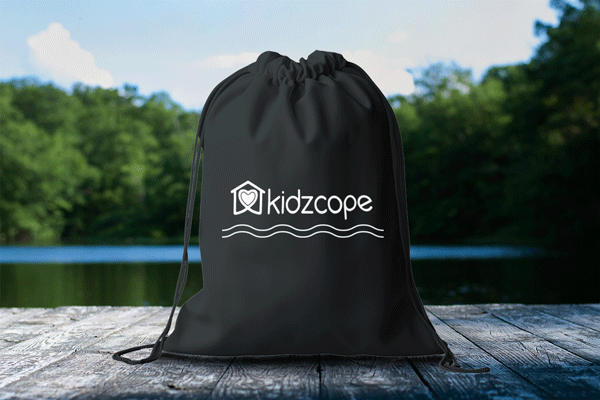 Kidzcope's Water Lantern Night drawstring black.