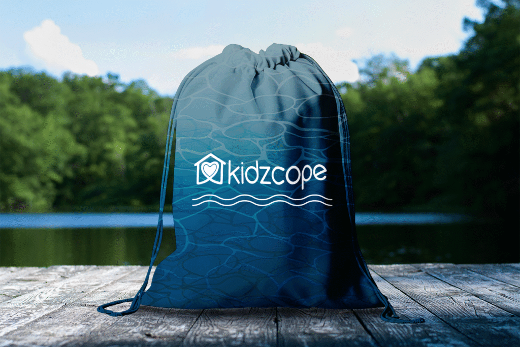 Kidzcope's Water Lantern Night drawstring water pattern. 