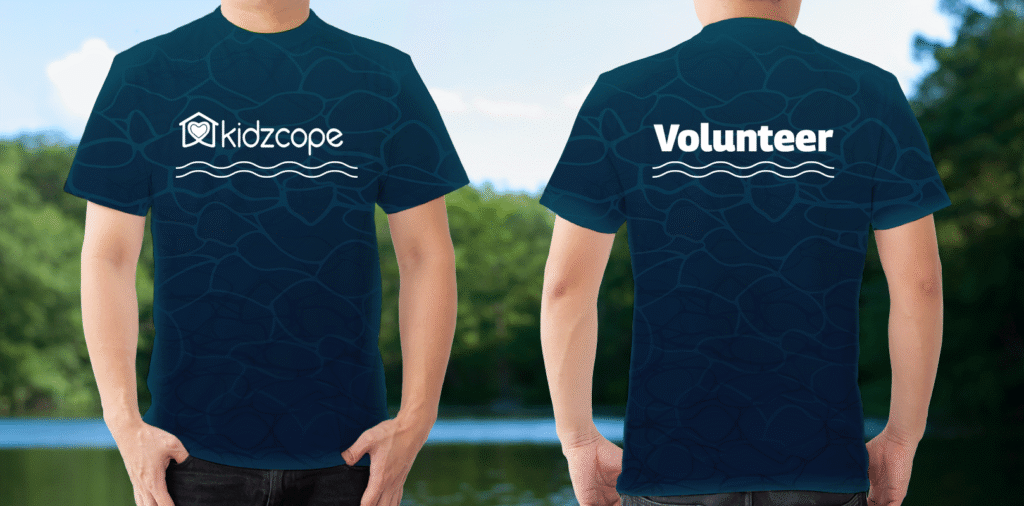 Kidzcope's Water Lantern Night T shirt water pattern. 