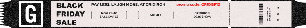 Gridiron Black Friday web banner long